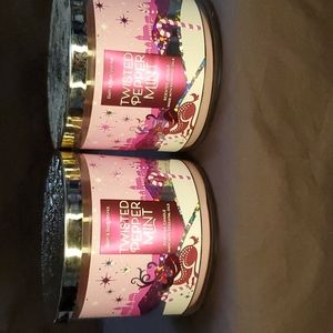 Bath and Body Works 3 wick candles